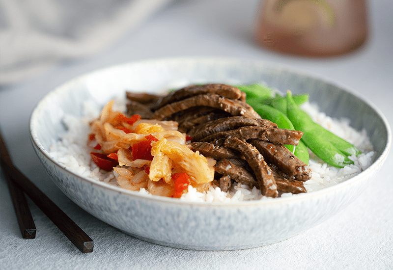 What’s For Dinner? Beef Bulgogi with Sesame Sugar Snaps
