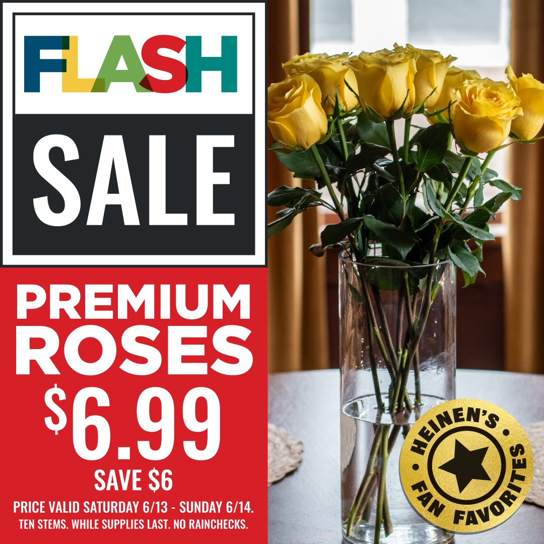 Heinen's Flash Sale on Premium Roses
