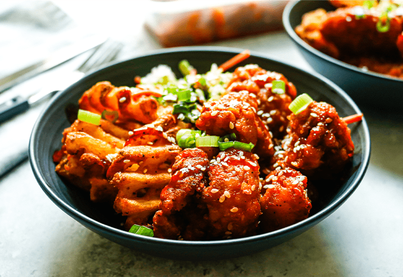 Korean Fried Chicken Bowls