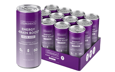 • Just Ingredients Energy + Brain Boost Soda