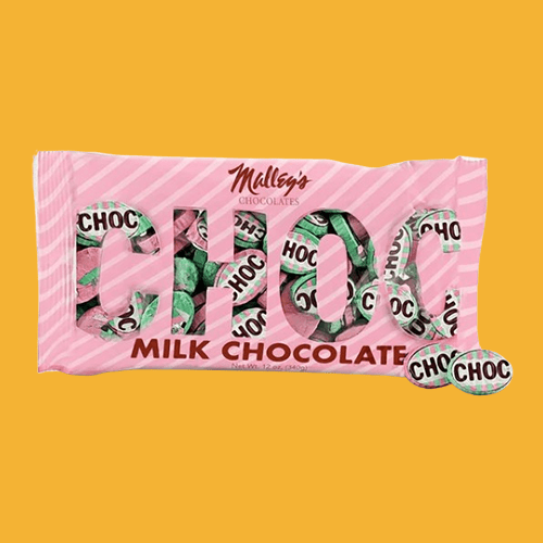 Malley’s Foil-Wrapped Milk Chocolate Pieces