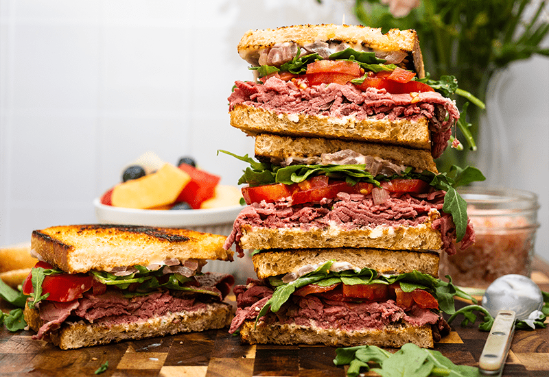 Roast Beef & Arugula Sandwich