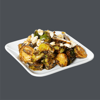 Buffalo Brussels Sprouts with Blue Cheese