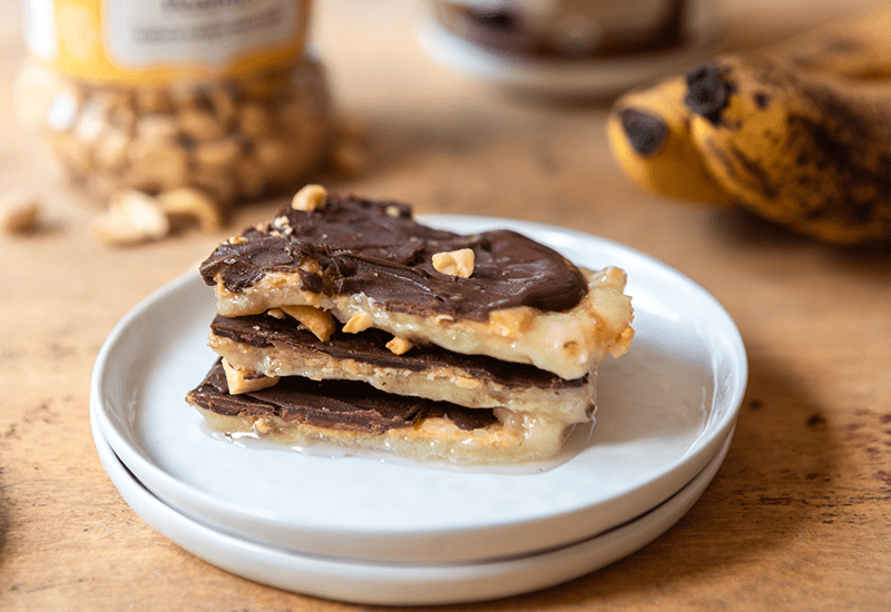 Peanut Butter Banana Chocolate Bark