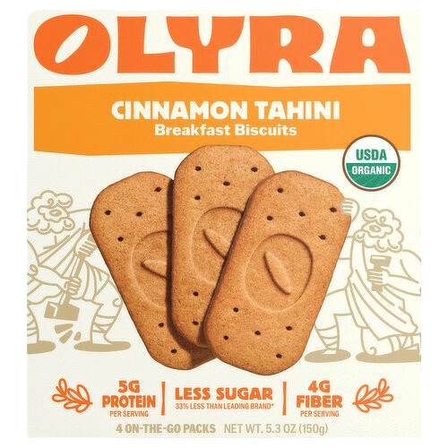 Olyra Cinnamon Tahini Breakfast Biscuits