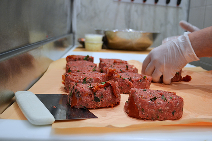 Hand Formed Gourmet Raw Burgers