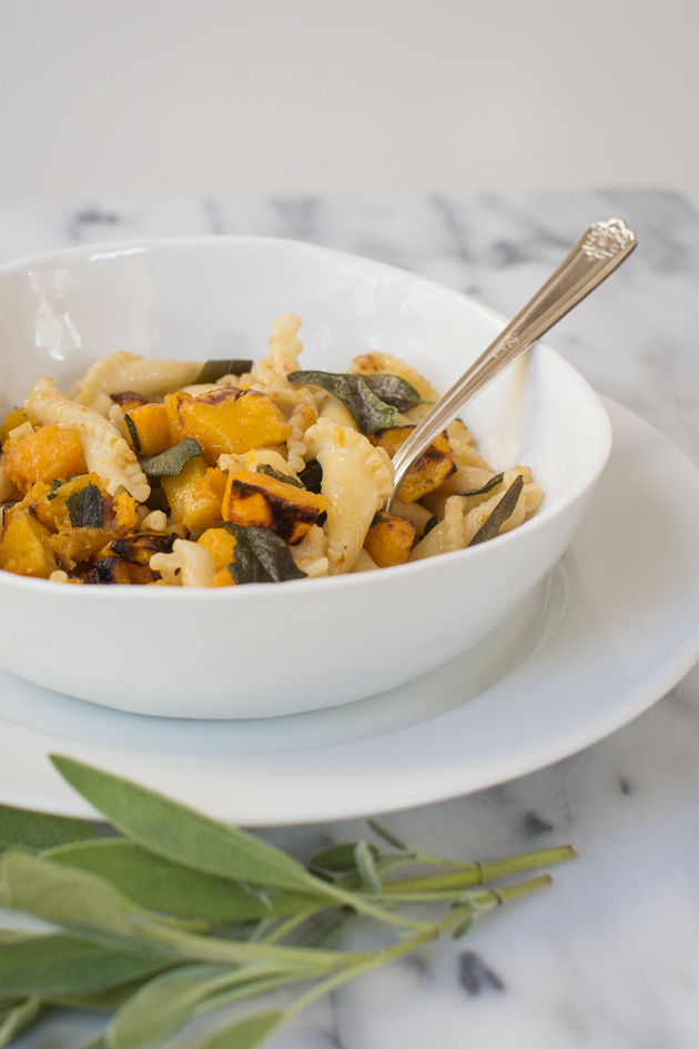 Roasted Butternut Squash and Brown Butter Sage Pasta