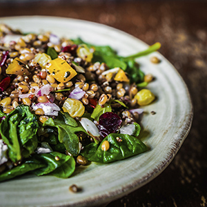 Quinoa with Spinach and Chickpeas