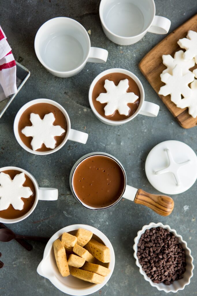 Hot Chocolate in Mugs