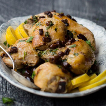 Moroccan Chicken on a Plate