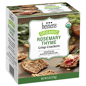 Heinen's organic rosemary thyme crackers