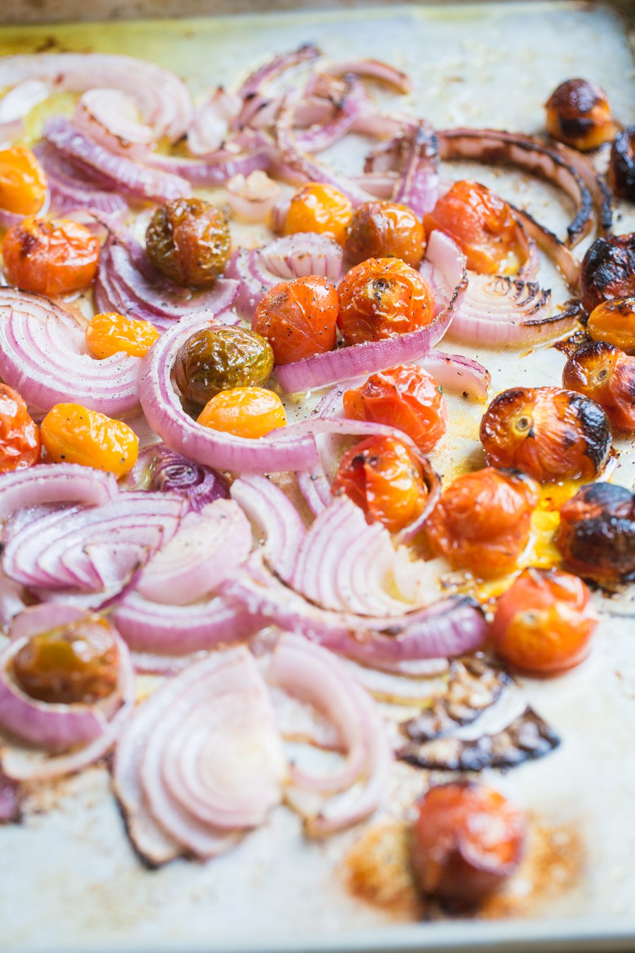 Roasted Onions and Tomatoes