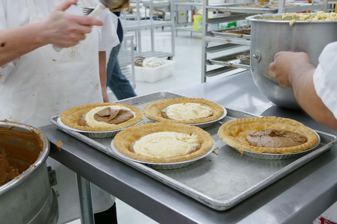 Mama Jo Pies being Assembled