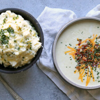 Garlic Mashed Potatoes and Creamy Potato Soup