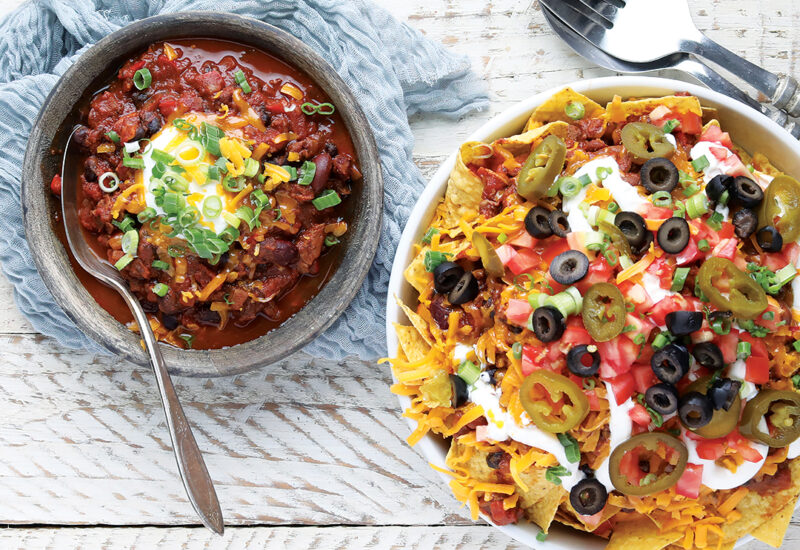 Chili con Carne and Loaded Chili Cheese Nachos Heinen's Grocery Store