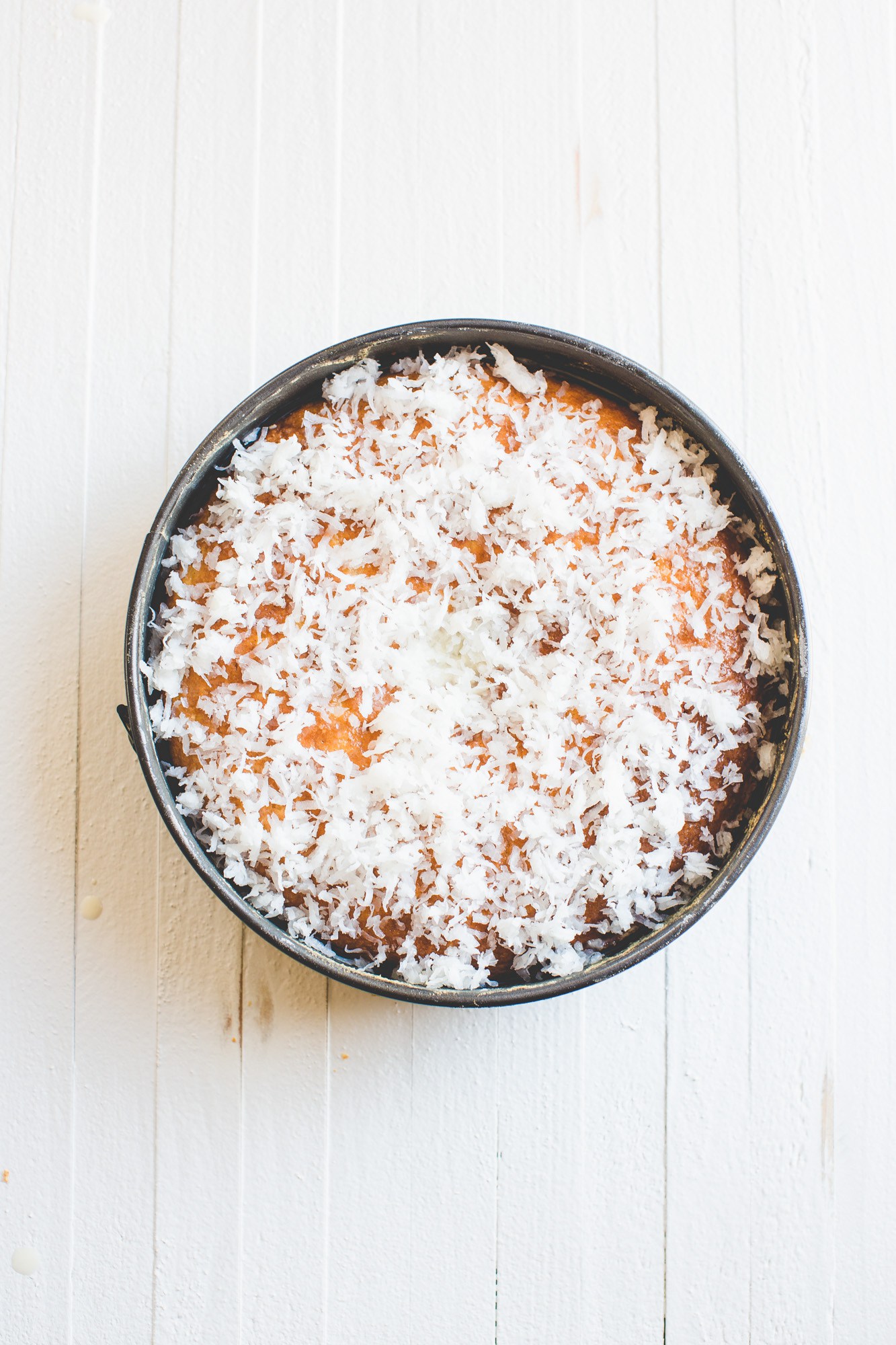 Coconut Cake in a Cake Pan