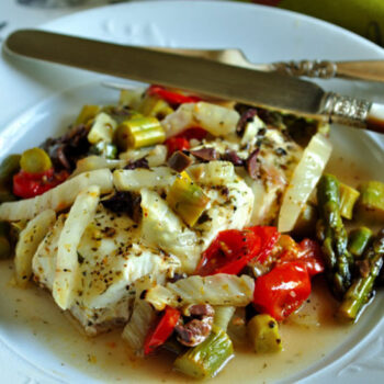 Halibut with Spring Salad