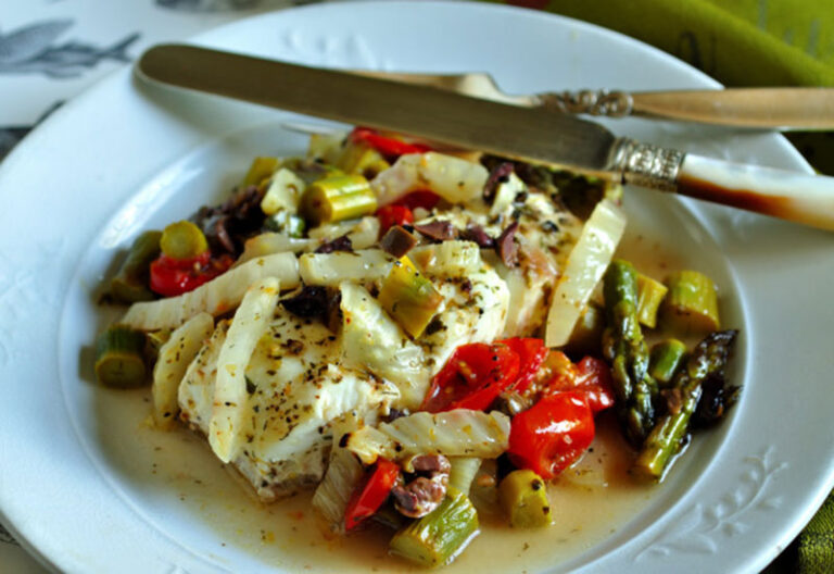 Halibut with Spring Salad Heinen's Grocery Store