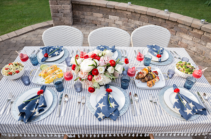 Fourth of July Made Easy tablescape