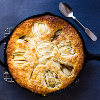 Coconut, Pear and Apple Cobbler Cake