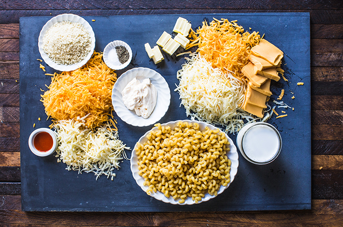 Skillet Mac and Cheese Ingredients