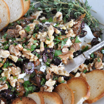 Fig and Walnut Tapenade with Goat Cheese
