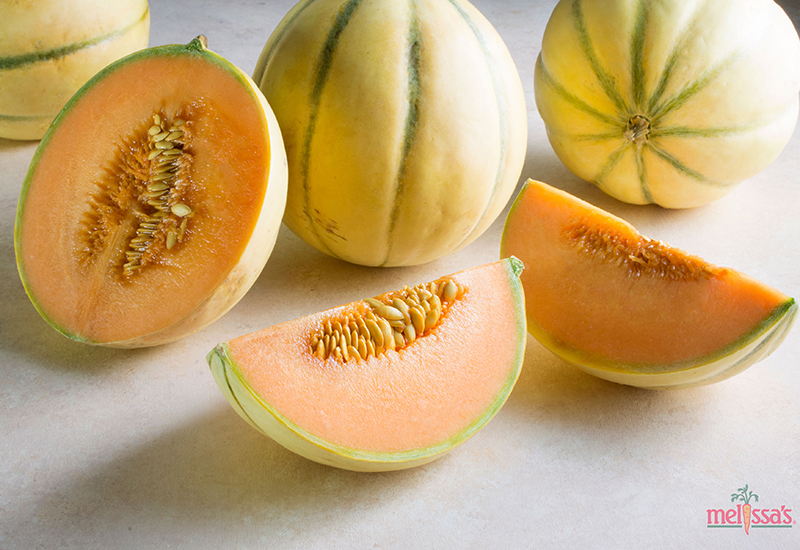 Whole Melons and Quartered Melons