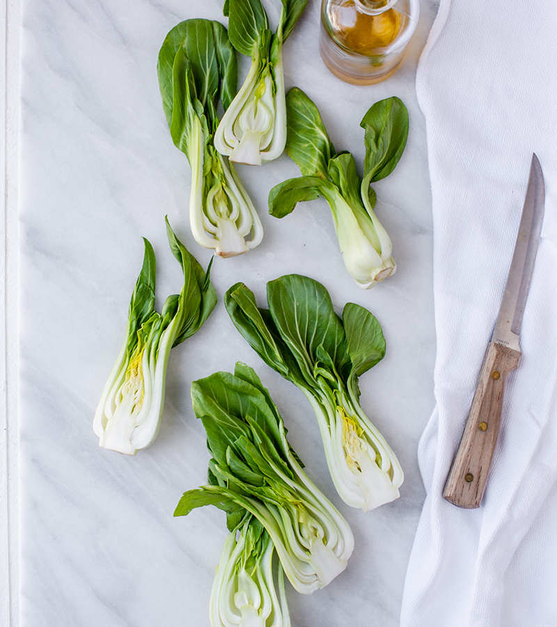 Bok Choy with Olive Oil