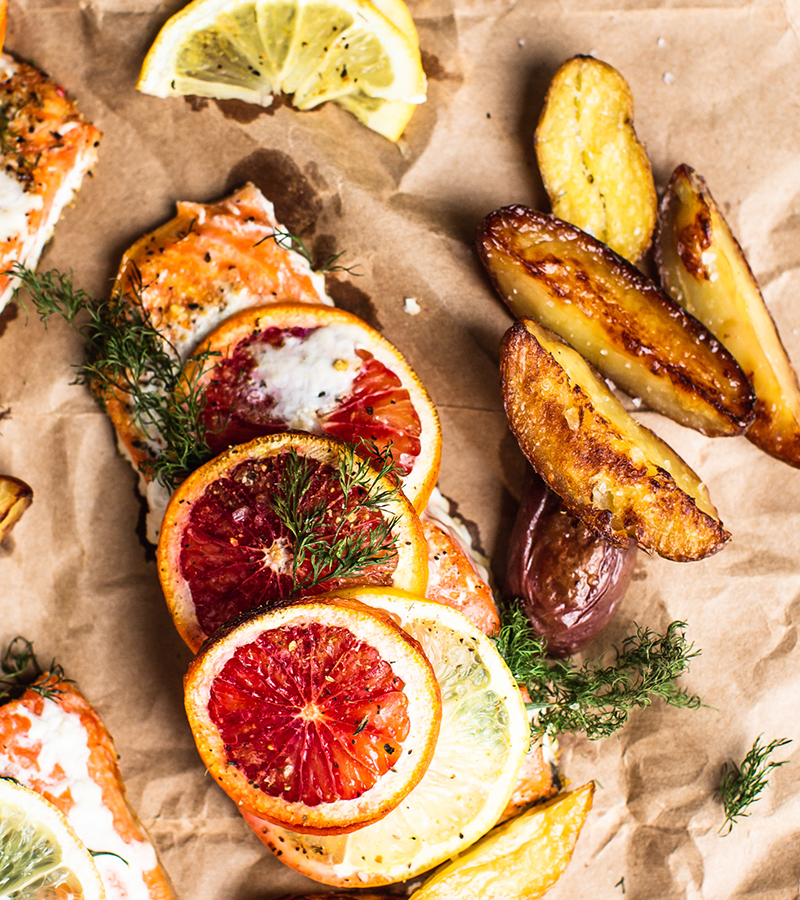 Cooke Citrus Salmon with Roasted Potatoes