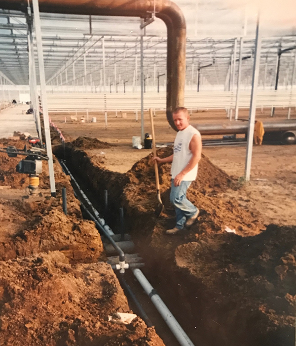 NatureFresh Founder Building a Greenhouse