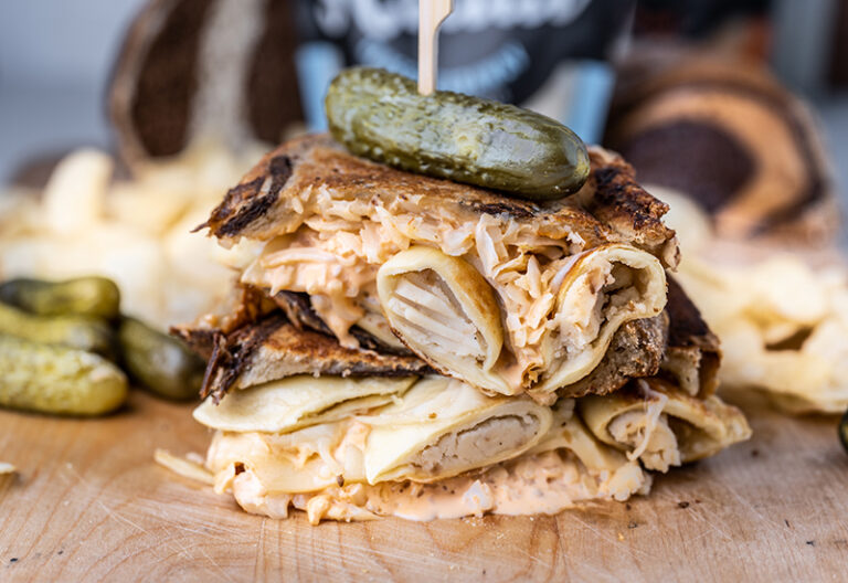What's For Dinner? Pierogi Reuben Sandwich