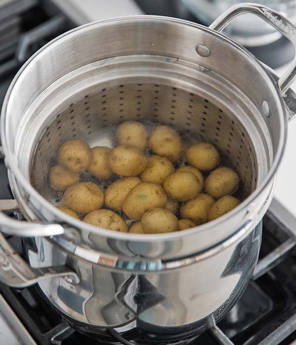 Baby Potatoes Boiling