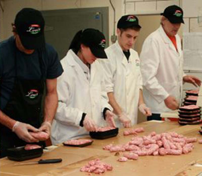 Lou's Gourmet Sausage Assembly Line