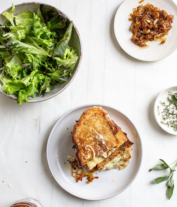 Grilled Cheese with Salad