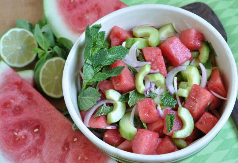 Watermelon Mojito Salad