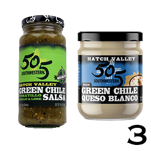 505 Southwestern Hatch Valley Salsa and Green Chile Queso Blanco