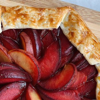 Plumcot and Plumagranate Galette