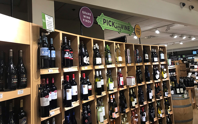 Pick of the Vine Wine Display