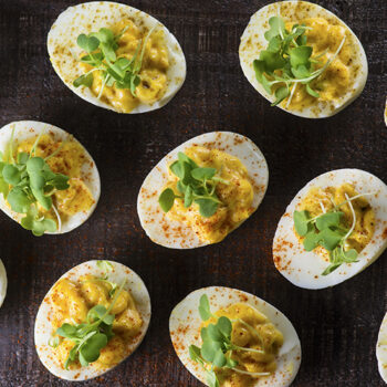 Hatch Chile Deviled Eggs