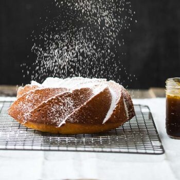 Butternut Squash Bundt Cake Dusted with Confectioner's Sugar