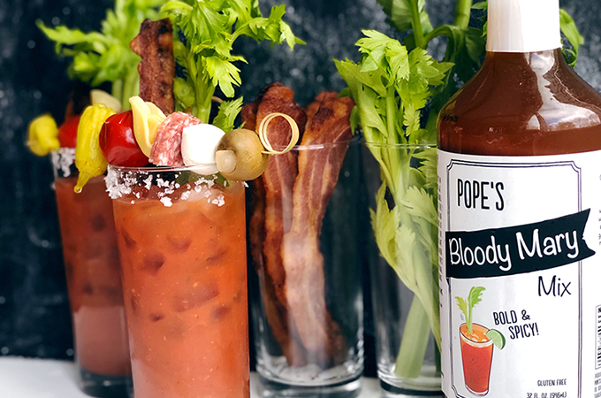 Bloody Mary with Pope's Bloody Mary Mix