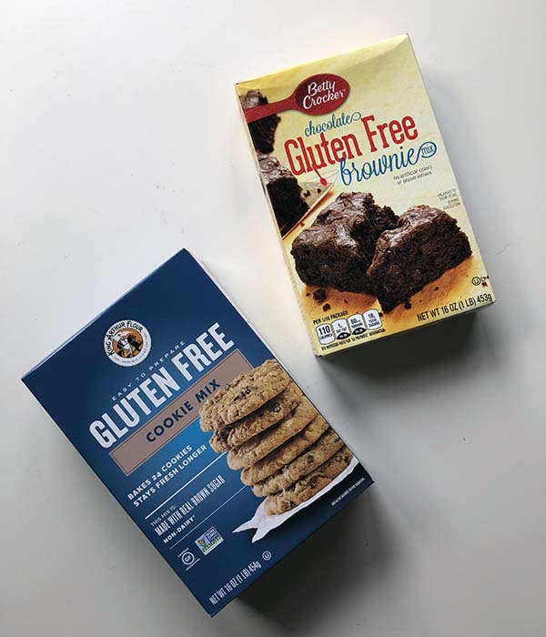Gluten Free cookie and brownie mixes