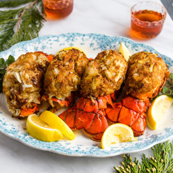 Lobster Tails on a Plate