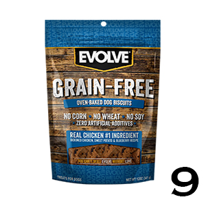 Evolve grain-free dog biscuits