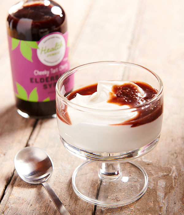 Health Junkie Elderberry Syrup with Yogurt