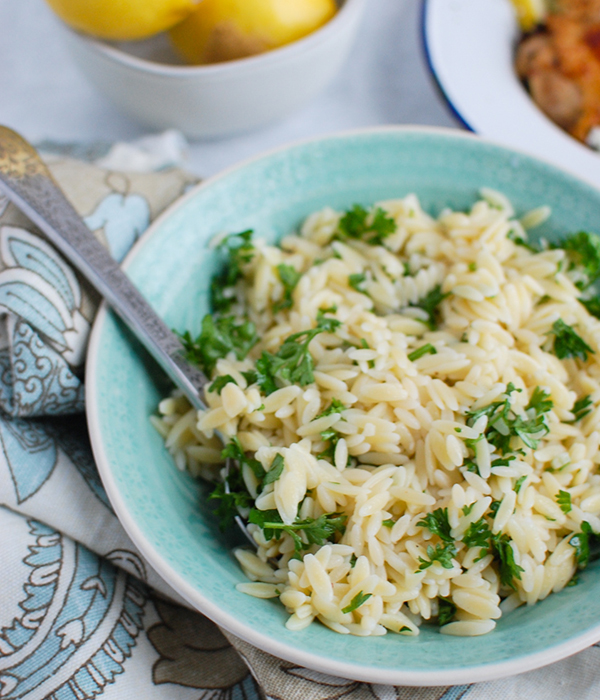 Rice with parsley