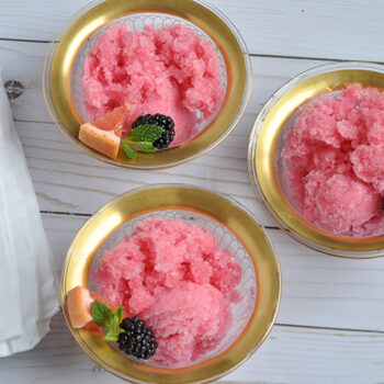 Pink Grapefruit and Blackberry Ice