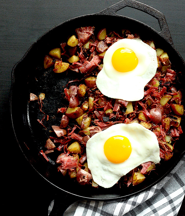 Classic Corned Beef Hash in Skillet