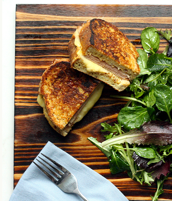 Savory French Toast with Green Salad