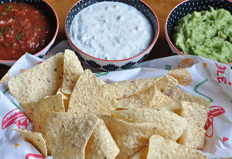 Chips and trio of dips